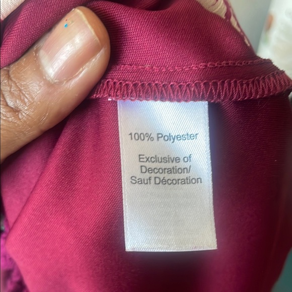 Maurices Red Asymmetrical Tiered Sundress Casual - Picture 5 of 11